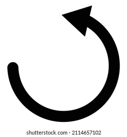 Rotating arrow icon. Refresh. Vectors.