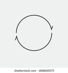 rotating arrow icon vector update