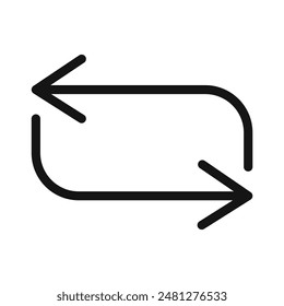 Rotating Arrows Icon for Data Synchronization and Software Updates