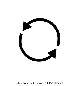 Rotating arrows. Refresh, recycle. Vectors.