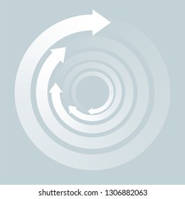 Rotating Arrows, Symbol Graphics,Whirlpool image,