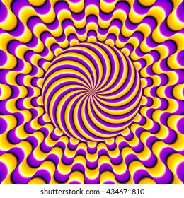 Rotating ball(optical illusion of movement)