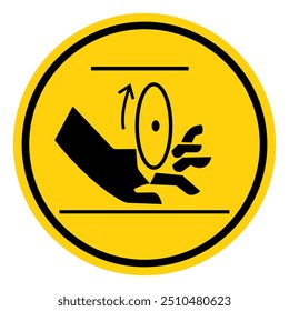 Signo De Símbolo De Hoja Giratoria, Ilustración vectorial, Aislar En El Fondo Blanco Label.EPS10
