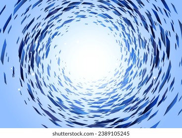 rotating blue digital technology background