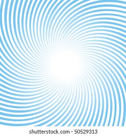 Rotating blue radiant background