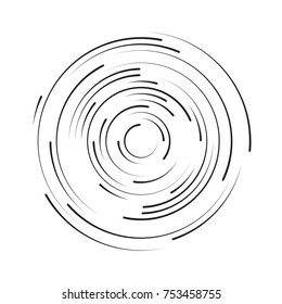 Rotating in a circle line. Abstract background. Vector illustration
