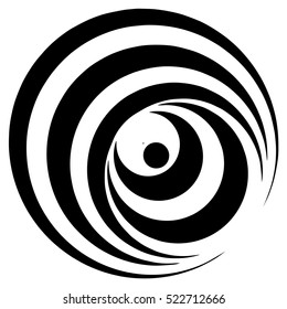 Rotating circles create imaginary wobbling cone illusion when revolving around center