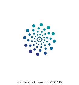 Rotating Circular Pattern Symbol Vector