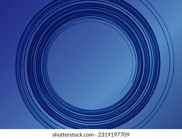 Rotating dark blue wave background