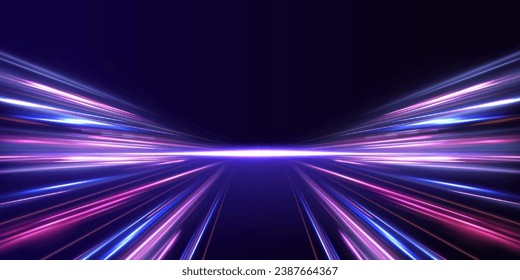 Rotating dynamic neon circle. Colored shiny sparks of spiral wave. Curved bright speed line swirls. Abstract background rotational border lines.	