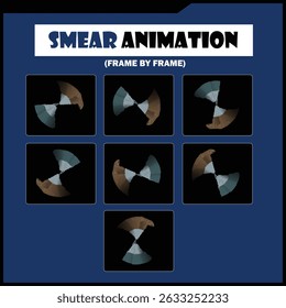 Lames de ventilateur rotatif - Image vectorielle d'animation image par image