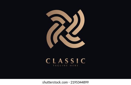 Rotating fan icon shape vector logo template