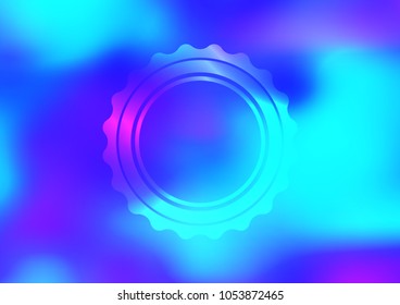 Rotating gear on a blue background. Vector illustration for design. Conceptual design.
