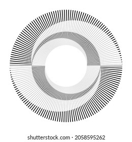 Rotating Lines in Spiral Form for comic books . fireworks Explosion background . Vector Illustration . Starburst round Logo . Spiral Design element . Abstract Geometric star rays . Sunburst .
