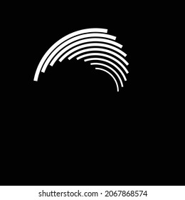 Rotating lines in Spiral Form for comic books . Vortex background . Vector Illustration . Round Logo . Spiral Design element .