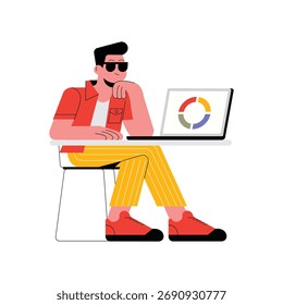 Rotating loading spinner showing processing state illustration