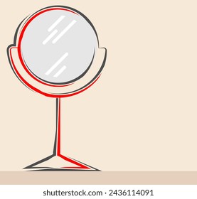 Rotating Mirror Icon Vector Illustration