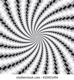 Rotating motion optical illusion