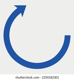 Ilustración vectorial de dirección circular giratoria