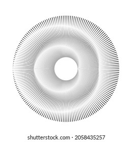 Rotating speed Lines in Spiral Form for comic books . fireworks Explosion background . Vector Illustration . Starburst round Logo . Spiral Design element . Abstract Geometric star rays . Sunburst .