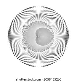 Rotating speed Lines in Spiral Form for comic books . fireworks Explosion background . Vector Illustration . Starburst round Logo . Spiral Design element . Abstract Geometric star rays . Sunburst .