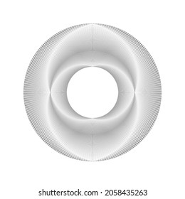 Drehende Geschwindigkeitslinien in Spiralform für Comicbücher . Feuerwerk Explosionshintergrund . Vektorgrafik . Starburst-Rundlogo. Spiraldesign-Element . Abstrakte geometrische Sternchen . Sonnenbrand.