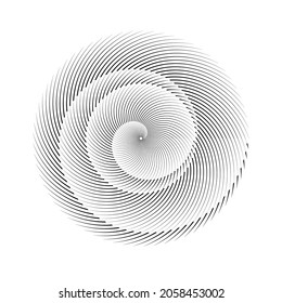 Rotating speed Lines in Spiral Form for comic books . fireworks Explosion background . Vector Illustration . Starburst round Logo . Spiral Design element . Abstract Geometric star rays . Sunburst .