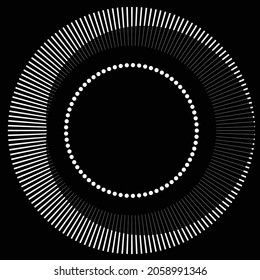 Rotating speed Lines in Spiral Form for comic books . fireworks Explosion background . Vector Illustration . Starburst round Logo . Spiral Design element . Abstract Geometric star rays . Sunburst .