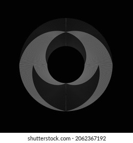 Rotating speed Lines in Spiral Form for comic books . fireworks Explosion background . Vector Illustration . Starburst round Logo . Spiral Design element . Abstract Geometric spiral shape . 