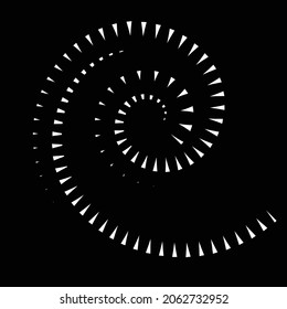 Rotating speed Lines in Spiral Form for comic books . fireworks Explosion background . Vector Illustration . Starburst round Logo . Spiral Design element . Abstract Geometric spiral shape . 