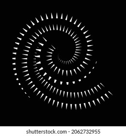 Rotating speed Lines in Spiral Form for comic books . fireworks Explosion background . Vector Illustration . Starburst round Logo . Spiral Design element . Abstract Geometric spiral shape . 