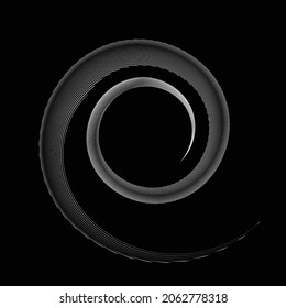 Rotating speed Lines in Spiral Form for comic books . fireworks Explosion background . Vector Illustration . Starburst round Logo . Spiral Design element . Abstract Geometric spiral shape . 