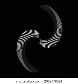 Rotating speed Lines in Spiral Form for comic books . fireworks Explosion background . Vector Illustration . Starburst round Logo . Spiral Design element . Abstract Geometric spiral shape . 