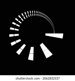 Líneas de velocidad de rotación en forma de espiral para historietas . fuegos artificiales Fondo de explosión . Ilustración vectorial. Logotipo circular Starburst. Elemento de diseño espiral . Resumen Forma de espiral geométrica . 
