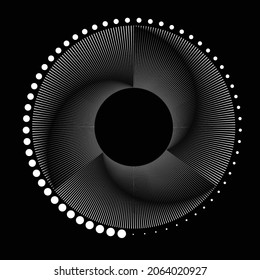 Rotating speed Lines in Spiral Form for comic books . fireworks Explosion background . Vector Illustration . Starburst round Logo . Spiral Design element . Abstract Geometric star rays . Sunburst .