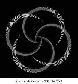 Rotating speed Lines in Spiral Form for comic books . fireworks Explosion background . Vector Illustration . Starburst round Logo . Spiral Design element . Abstract Geometric star rays . Sunburst .