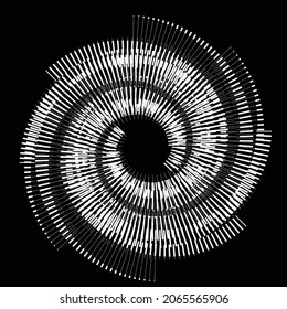 Líneas de velocidad de rotación en forma de espiral para historietas . fuegos artificiales Fondo de explosión . Ilustración vectorial. Logotipo circular Starburst. Elemento de diseño espiral . Resumen Rayos de estrellas geométricas . Salto de sol.