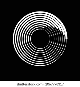 Rotating speed Lines in Spiral Form for comic books . fireworks Explosion background . Vector Illustration . Starburst round Logo . Spiral Design element .