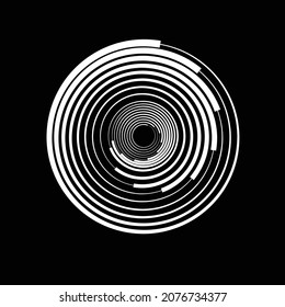 Rotating speed Lines in Spiral Form for comic books . fireworks Explosion background . Vector Illustration . Starburst round Logo . Spiral Design element . Abstract Geometric star rays . Sunburst .