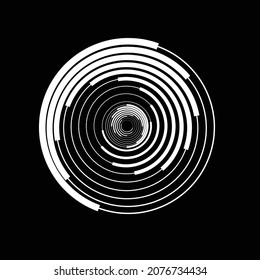 Líneas de velocidad de rotación en forma de espiral para historietas . fuegos artificiales Fondo de explosión . Ilustración vectorial. Logotipo circular Starburst. Elemento de diseño espiral . Resumen Rayos de estrellas geométricas . Salto de sol.