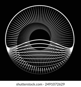 Rotating speed Lines in Spiral Form for comic books . fireworks Explosion background . Vector Illustration . Starburst round Logo . Spiral Design element . Abstract Geometric star rays . Sunburst .