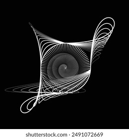 Rotierende Geschwindigkeitslinien in Spiralform für Comic-Bücher. Feuerwerk Explosion Hintergrund . VEKTORILLUSTRATION . Starburst rundes Logo . Spiralförmiges Konstruktionselement . Abstrakte geometrische Sternenstrahlen. Sonnenaufgang .
