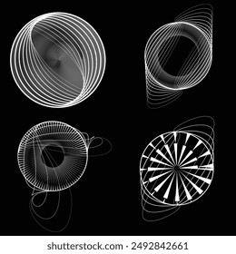 Rotating speed Lines in Spiral Form for comic books . fireworks Explosion background . Vector Illustration . Starburst round Logo . Spiral Design element . Abstract Geometric star rays . Sunburst .