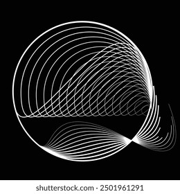 Rotating speed Lines in Spiral Form for comic books . fireworks Explosion background . Vector Illustration . Starburst round Logo . Spiral Design element . Abstract Geometric star rays . Sunburst .