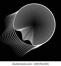 Rotating speed Lines in Spiral Form for comic books . fireworks Explosion background . Vector Illustration . Starburst round Logo . Spiral Design element . Abstract Geometric star rays . Sunburst .