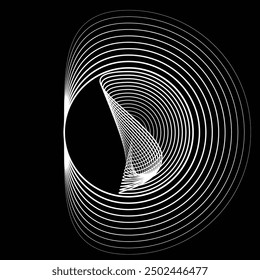 Rotating speed Lines in Spiral Form for comic books . fireworks Explosion background . Vector Illustration . Starburst round Logo . Spiral Design element . Abstract Geometric star rays . Sunburst .