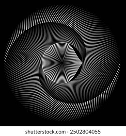 Rotating speed Lines in Spiral Form for comic books . fireworks Explosion background . Vector Illustration . Starburst round Logo . Spiral Design element . Abstract Geometric star rays . Sunburst .