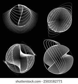 Rotating speed Lines in Spiral Form for comic books . fireworks Explosion background . Vector Illustration . Starburst round Logo . Spiral Design element . Abstract Geometric star rays . Sunburst .