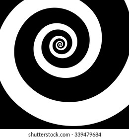 Rotating spiral graphic. Swirling, whirling abstract image.
