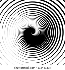 Rotating Spiral W Squares Artistic Grayscale Stock Vector (Royalty Free ...